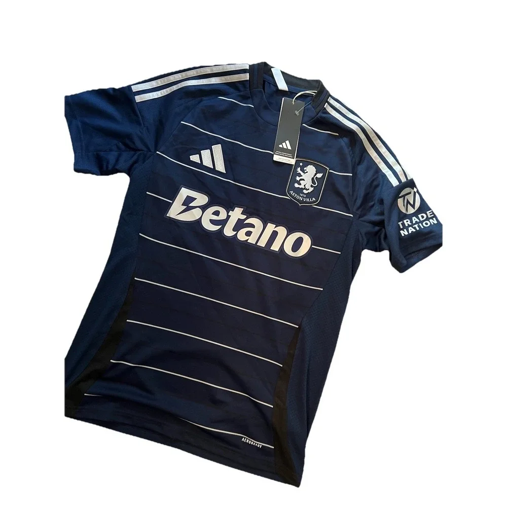 adidas Aston Villa Navy Blue & White Men's Jersey